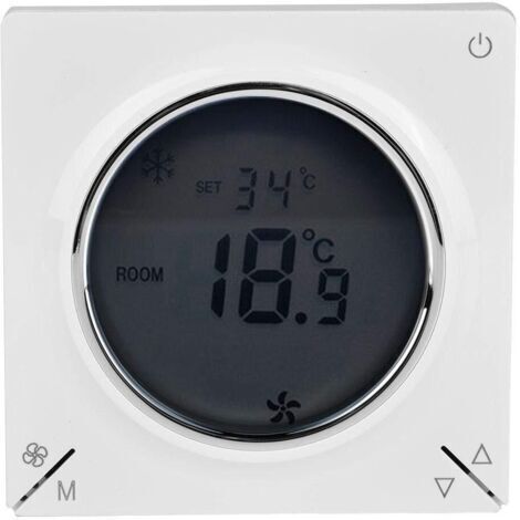 DEESSE SHOP-Thermostat de Climatiseur Thermostat Ventilo-Convecteur Central Régulateur de Température Ambiante, Thermostat Futé pour la Compagnie d'Hôtel à La Maison (1/5)