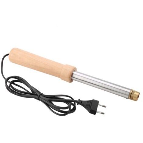 DEESSE SHOP-Écorneur électrique de veau, écorneur de chèvre de bloc de cuivre avant brun + argenté, pour moutons de poulets de ferme d'élevage (1/5)