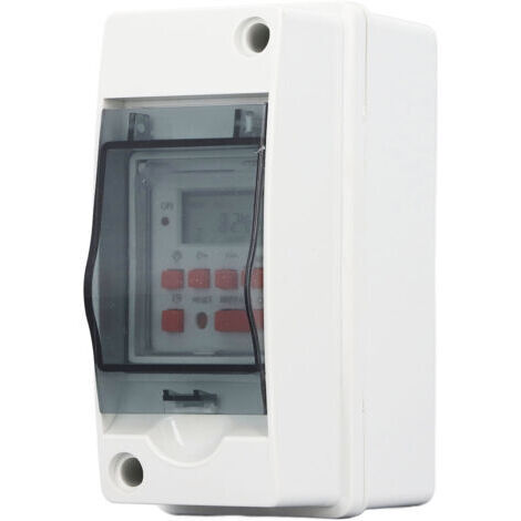 DEESSE SHOP-Minuterie Numérique, Boîtier étanche avec Batterie Intégrée, Large Plage de Température, pour Pompe de Piscine, Chauffage, Système de Filtration (1/5)