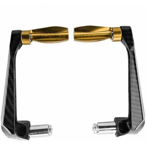 DEESSE SHOP-Protège-Main Moto, 7/8 Pouces en Alliage d'aluminium Universel, protecteurs de Frein pour Dirtbike, gardes-Main pour Motocross, Taille Universelle pour Motos (Or) (1/5)