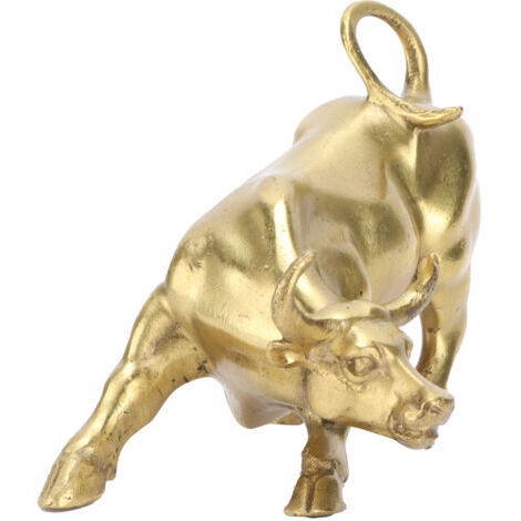 DEESSE SHOP-Wall Street – statue de taureau en laiton, décoration de bureau, pour bureau, chambre à coucher, bibliothèque, boutique (1/5)