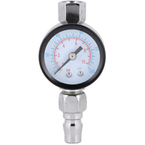 DEESSE SHOP-Aramox Mini Régulateur d'air Réglable pour Pistolet de Pulvérisation, avec Manomètre, Contrôle du Diaphragme, Peinture Automobile, Matériau en Alliage de Zinc approprié. (1/5)