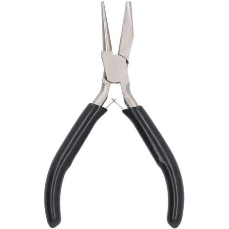 DEESSE SHOP-Pince à Boucle Métallique, Poignée Antidérapante, 5 Pouces, Opération Facile, Pince à Nez Demi-rond, Bonne Résilience pour la Fabrication de Bijoux (1/5)