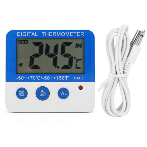 DEESSE SHOP-Alarme de congélateur, thermomètre de congélateur à affichage LCD numérique électronique pratique pour congélateur pour aquarium pour réfrigérateur pour ferme d'élevage (1/5)