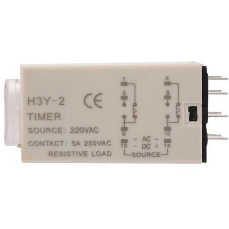 DEESSE SHOP-et de Le Relais de Temps de Temporisation de Retard Della AC 220V H3Y-2 0-10 Seconde 10Sec (1/5)