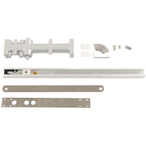 DEESSE SHOP-Ferme-Porte Commercial, Vitesse de Fermeture Réglable Ferme-Porte Hydraulique Silencieux avec Poulie et Feuille de Fixation Ferme-Porte Résidentiel en Fonte D'aluminium Intégré sans Soudur (1/5)