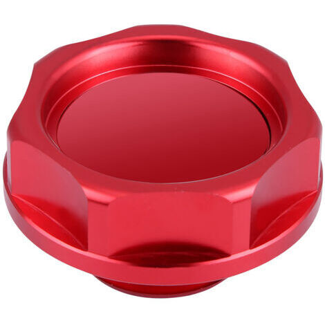 DEESSE SHOP-Couvercle de remplissage d'huile en alliage d'aluminium, bouchon de réservoir de carburant pour voiture (rouge) (1/5)
