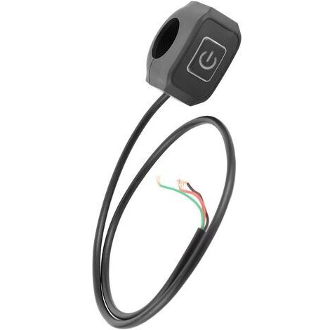 DEESSE SHOP-Interrupteur de guidon de moto étanche 22mm – Bouton poussoir avec voyant LED blanc – Installation facile – Matériau ABS durable