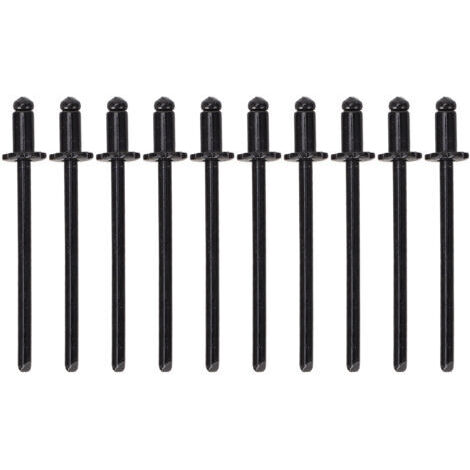 DEESSE SHOP-Rivets roses en aluminium antirouille pour voiture, 8 pièces, en forme d'étiquette de porte VIN AMC, tous les véhicules, noirs A (1/5)