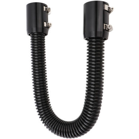 DEESSE SHOP-Xiuganpo Kit de Tuyau de Liquide de Refroidissement de Radiateur en Acier Inoxydable, Flexible et coudé, Améliore le Débit du Liquide de Refroidissement, pour le du Moteur (BLACK).
