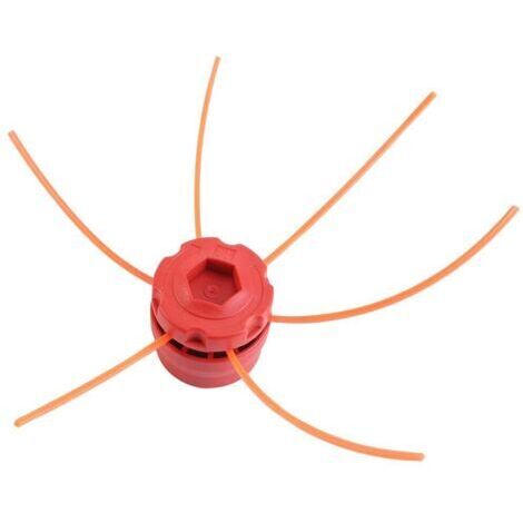 DEESSE SHOP-Tête de Coupe-Herbe en Plastique Universelle Tête de Coupe-Bordures en Plastique pour Accessoires de Coupe-Herbe à Gazon pour Tondeuse à Gazon(Rouge) (1/2)