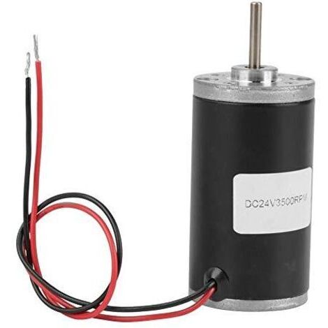 DEESSE SHOP-31ZY Moteur courant continu aimant permanent Moteur engrenage lectrique rversible pour gnrateur de bricolage CW/CCW 6V/12V/24V 3500-8000rpm (24V 3500rpm) (1/5)