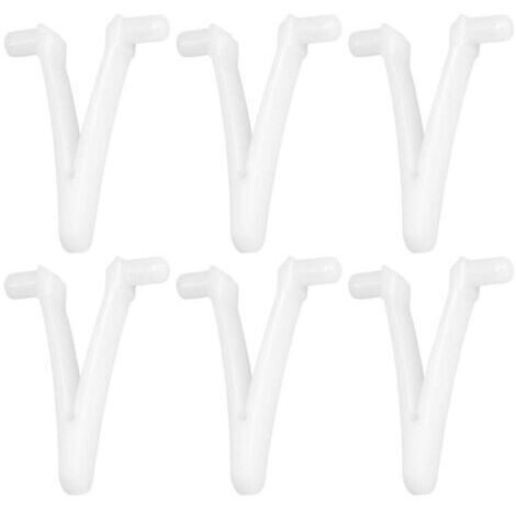 DEESSE SHOP-6pcs Piscine d'approvisionnement Papillon v Clip pour Piscine Spa Brosse Feuille râteau Feuille Skimmer tête d'aspirateur pour Nettoyage de Piscine (1/5)