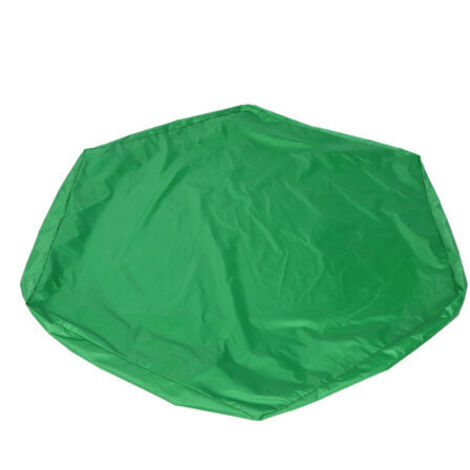 DEESSE SHOP-Couverture de bac à sable hexagone bac à sable jouets de sable couverture couverture de piscine étanche avec cordon de serrage pour jardin extérieur vert (1/5)