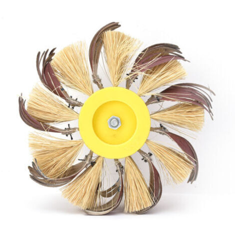 DEESSE SHOP-Hyuduo Roue de Coussin en Tissu émerge à Longue Durée Sil pour Confortable (6 têtes de Fleur de sil en Papier de Verre) (1/5)