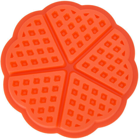 DEESSE SHOP-Moule à gaufres en silicone pour gâteaux, chocolats, bonbons, biscuits, muffins, petit-déjeuner, cuisine 4/5 cavités (rond) (1/5)