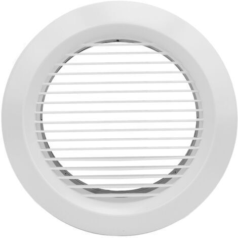 DEESSE SHOP-Grille de Ventilation Ronde de 200 Mm, Grille de Ventilation Droite en Plastique ABS Blanc, Grille de Ventilation Légère avec Maille en Nylon, pour Salle de Bain, Cuisine, Bureau (1/5)