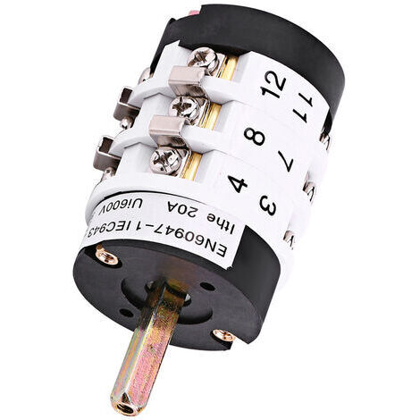 DEESSE SHOP-Interrupteur modulaire 220V/380V 20A pour changeur de pneus – Moteur durable en métal – Fonctionnement manuel sans réarmement (1/5)