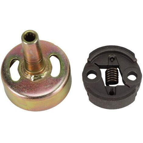DEESSE SHOP-Remplacement du Tambour d'embrayage de Haute qualité Fer 9T Tambour d'embrayage Ensemble d'engrenage d'embrayage de Remplacement adapté pour tronçonneuse GX25 25cc 4-Takt (1/5)