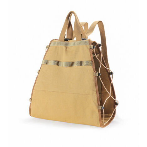 DEESSE SHOP-Porte-bûches de bois de chauffage extra-large Support de bois de chauffage en toile imperméable avec bandoulière pour un transport facile,B (1/5)
