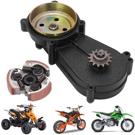 DEESSE SHOP-Boîte de vitesses 14T, Kit d'embrayage de boîte de vitesses de logement de tambour 14T adapté pour 47cc 49cc Mini Pocket Quad Dirt Bike ATV pièces (1/5)