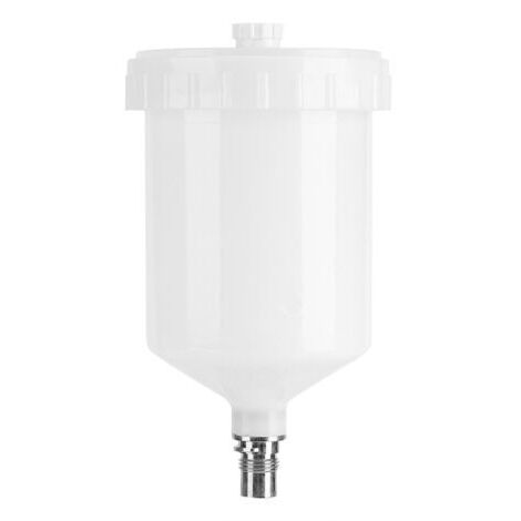 DEESSE SHOP-Pot de tasse de peinture 600 ml – Connecteur fileté pour pistolet pulvérisateur – Plastique durable – Étanchéité renforcée (1/5)