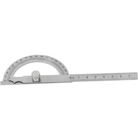 DEESSE SHOP-Rapporteur en Acier Inoxydable, Règle D'angle Multifonctionnelle de Haute Précision à 180 °, Jauge D'angle avec Marquages précis pour L'ingénierie, la Mesure D'angle, la. (1/5)
