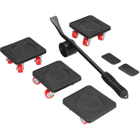 DEESSE SHOP-Kit de Déménageur et de Levage de Meubles, Patins à Roulettes pour Meubles avec Roue Rotative à 360 Degrés, Deplace Meuble Lourd sans Effort, Charge de 800kg Outil de Déplacement de Meuble