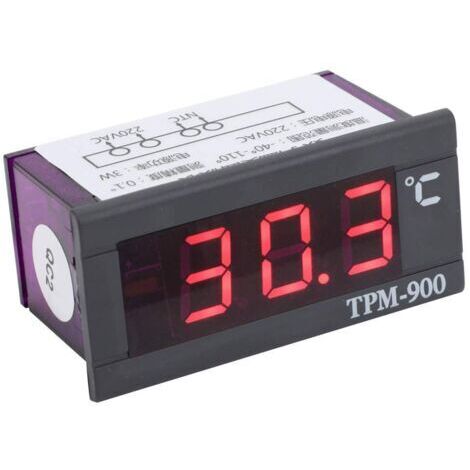 DEESSE SHOP-Mini LCD Digital Temperature Panel Meter Thermomètre Indicateur de Température -40 ℃ - + 110 ℃ Thermomètre de Réfrigérateur pour Réfrigérateur Congélateur Réfrigérateur Aquarium (1/5)