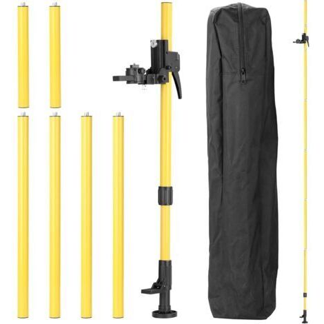 DEESSE SHOP-Trépied de niveau laser, Max 4,2 m de hauteur réglable Barre de support télescopique Support de poteau télescopique 1/4'' Filetage Lift Support d'extension