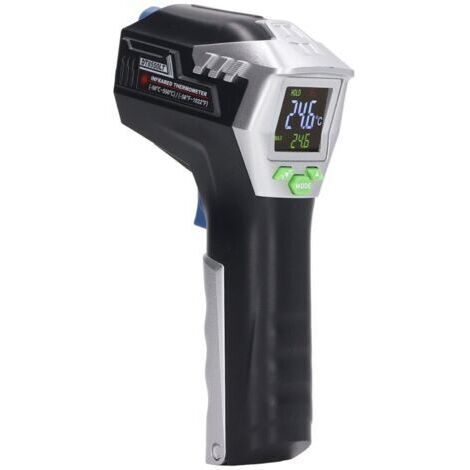 DEESSE SHOP-Thermomètre Infrarouge, Pistolet de Mesure de la Température Infrarouge 12: 1 Rapport de Distance ‑50 ℃ ‑ 550 ℃ pour équipement Chimique (1/5)