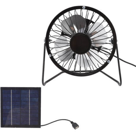 DEESSE SHOP-Ensemble de panneaux solaires photovoltaques Système de ventilation Mini ventilateur de refroidissement USB portable 5v 2.5w (1/5)