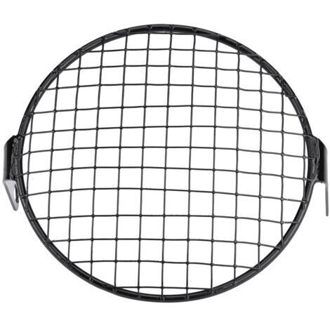 DEESSE SHOP-Masque de couverture de gril rond de phare de montage latéral de moto de 6,5 pouces pour Cruiser Chopper Cafe Racer 2 (1/5)