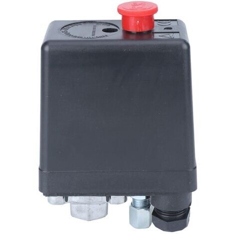 DEESSE SHOP-Commutateur de commande de pression de compresseur d'air de 72,5175psi, G1 / 4"trou simple 220V pour la valve de commande de pompe de compresseur d'air Manomètre (1/5)
