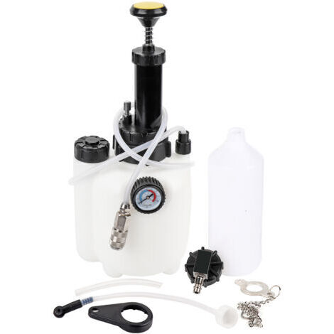 DEESSE SHOP-Fafeims 3L Kit d'outils de Saignement de Crayon Pneumatique de Freinage Professionnel, Opération à Main Unique Efficace de propreté Rapide en Plastique PE pour Le Testeur Hydraulique de. (1/5)