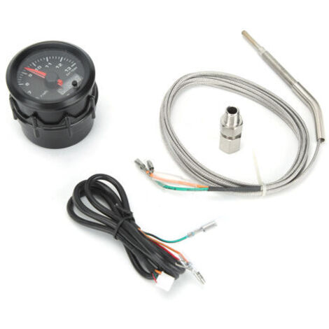DEESSE SHOP-Moteur pas à pas à affichage numérique de jauge de température d'échappement automatique de 52 mm / 2,0 pouces. (1/5)
