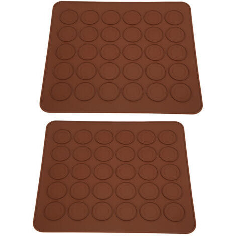 DEESSE SHOP-Haofy Tapis de Cuisson en Silicone Antiadhésif pour Macarons, 30 Trous, Accessoire D'outil de Cuisine pour la Fabrication de Desserts (1/5)