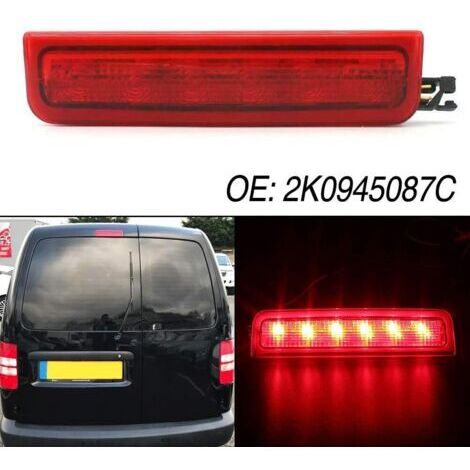 DEESSE SHOP-Troisième feu stop arrière LED rouge pour Caddy Mk3 2004-2015 – Indice d'étanchéité IP67 – Installation plug and play - 2K0945087C (1/5)