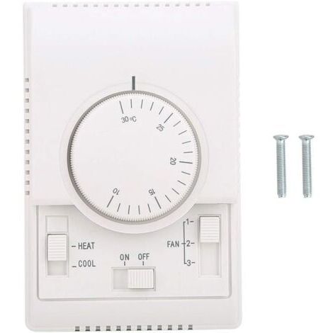 DEESSE SHOP-Thermostat de climatisation centrale 110-220V – Interrupteur mécanique à 2 voies – Installation facile – Longue durée de vie et performance stable (1/5)