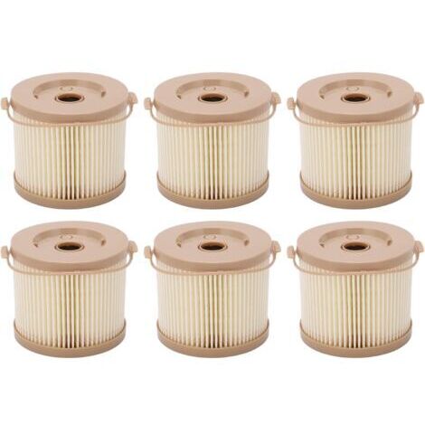 DEESSE SHOP-Lot de 6 filtres à carburant séparateur d'eau – Compatible RACOR 2010PM-OR 500FG – Filtration efficace des impuretés et de l'eau (1/5)