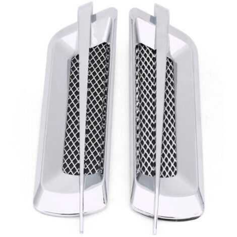 DEESSE SHOP-Bamjour Évents de Capot pour Voitures, 2 Pièces Universels pour évents de Capot Latéraux de Voiture, Garniture de Grille d'aération, Couvercle de, Accessoires Extérieurs de pour la Plupart (1/5)