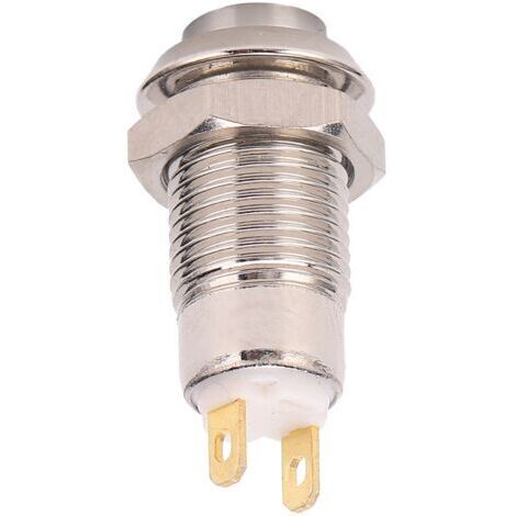 DEESSE SHOP-Interrupteur à Bouton-poussoir Résistant à L'eau, Interrupteur de Démarrage Autobloquant en Métal 3 V 8 Mm, Anti-Résistant, Résistant à la Pression, avec Base Ignifuge, pour (1/5)