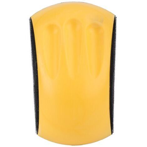 DEESSE SHOP-Aramox Tampon de Ponçage à Main à Crochet, Assiette de Support en Mousse PU pour Restauration de Meubles en Bois, la Conception Ergonomique Réduit la Fatigue pour Une Utilisation Longue (6 (1/5)