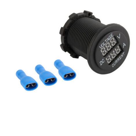 DEESSE SHOP-12-24V Voiture Moto DC Double LED Voltmètre Numérique Ampèremètre Ampère Voltmètre Jauge. (1/5)