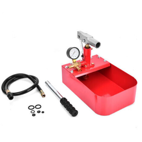DEESSE SHOP-Mumusuki 1000PSI 7MPA Manuel de la Pompe à Test Hydraulique Testeur de Pression à Main avec Poignée Pointue Longue Poignée pour les Tests de Pression D'eau de la Vanne de Tuyau.
