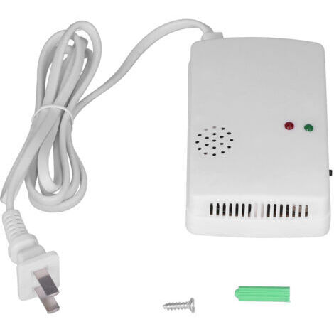 DEESSE SHOP-Détecteur de fuite de gaz naturel auto-vérification alarme de gaz de pétrole liquéfié pour la cuisine à domicile prise CN 220V (1/5)