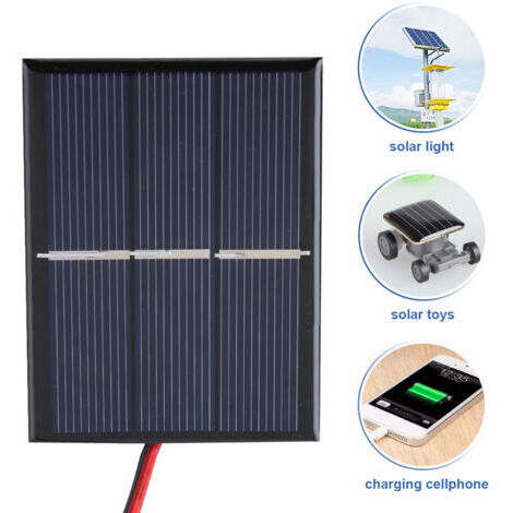 DEESSE SHOP-2 pièces 0.65W 1.5V Mini panneau solaire Portable bricolage Module d'alimentation chargeur de batterie (1/5)