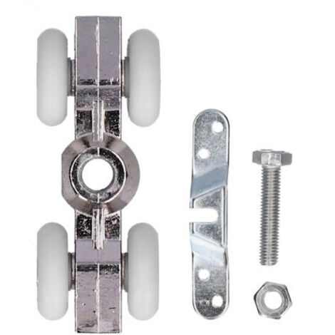 DEESSE SHOP-Porte de Douche Patins de Roue Coulissante Suspension Extérieure Maison Salle de Bain Porte Coulissante Poulie Rouleau Pièces de Fixation de Remplacement 22mm (1/5)