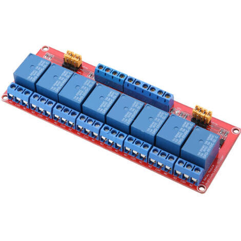 DEESSE SHOP-Aramox Module de Relais à 8 Canaux, Isolation Optocoupleur, Déclencheur Haut et Bas, Alimentation 5 V, 12 V, 24 pour l'automatisation Industrielle (5V) (1/5)
