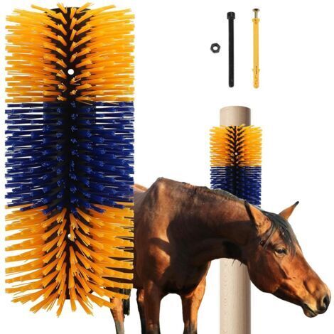DEESSE SHOP-Brosses à gratter pour bétail, brosse à cheval, brosse de massage complet pour soulager les démangeaisons sur le dos du bétail, brosses pour chevaux, vaches, moutons, cochons (1/5)